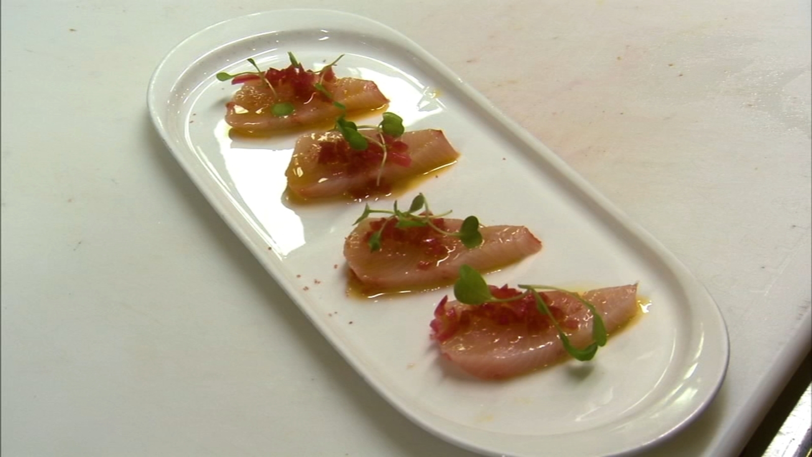 6 Minute Meal Scarpetta's yellowtail crudo 6abc Philadelphia