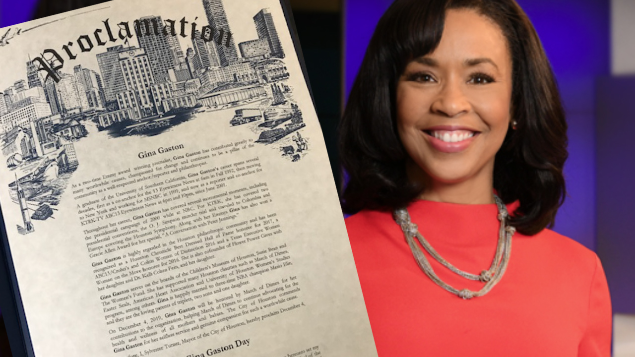 Mayor Turner officially declared Dec. 4, as Gina Gaston Day, honoring the work she's done with March of Dimes.