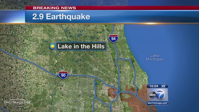 Illinois Earthquake Registers At 2 9 Magnitude Centered In Lake In The Hills Mchenry County Abc7 Chicago