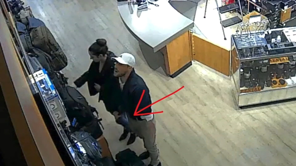 Couple caught on camera stealing from Fresno camera store - for the third time this year