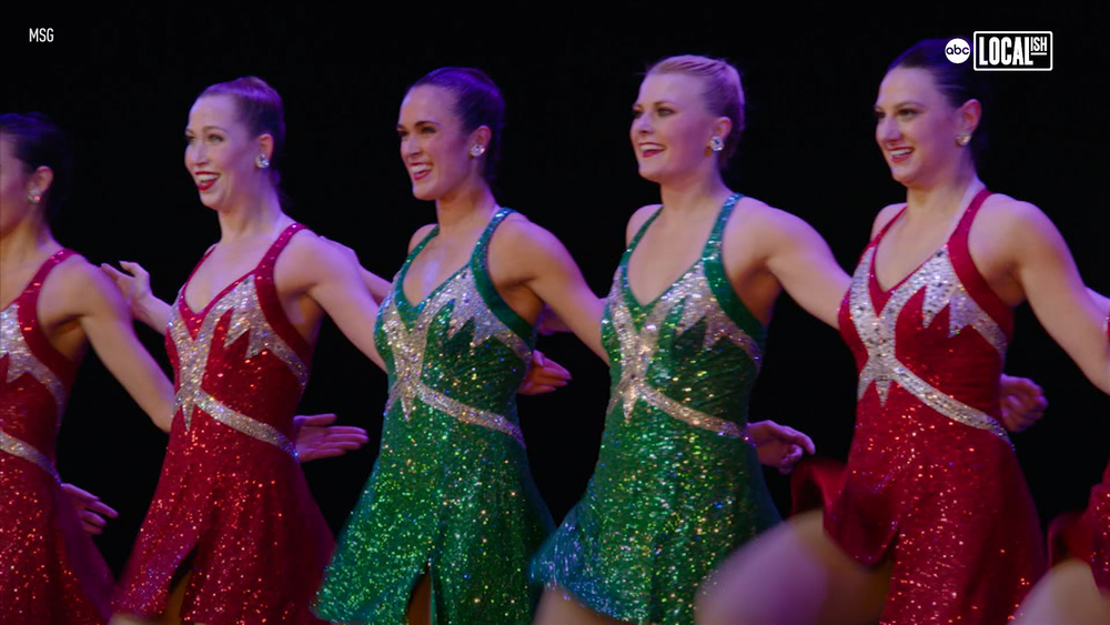 Radio City Rockettes off stage as moms
