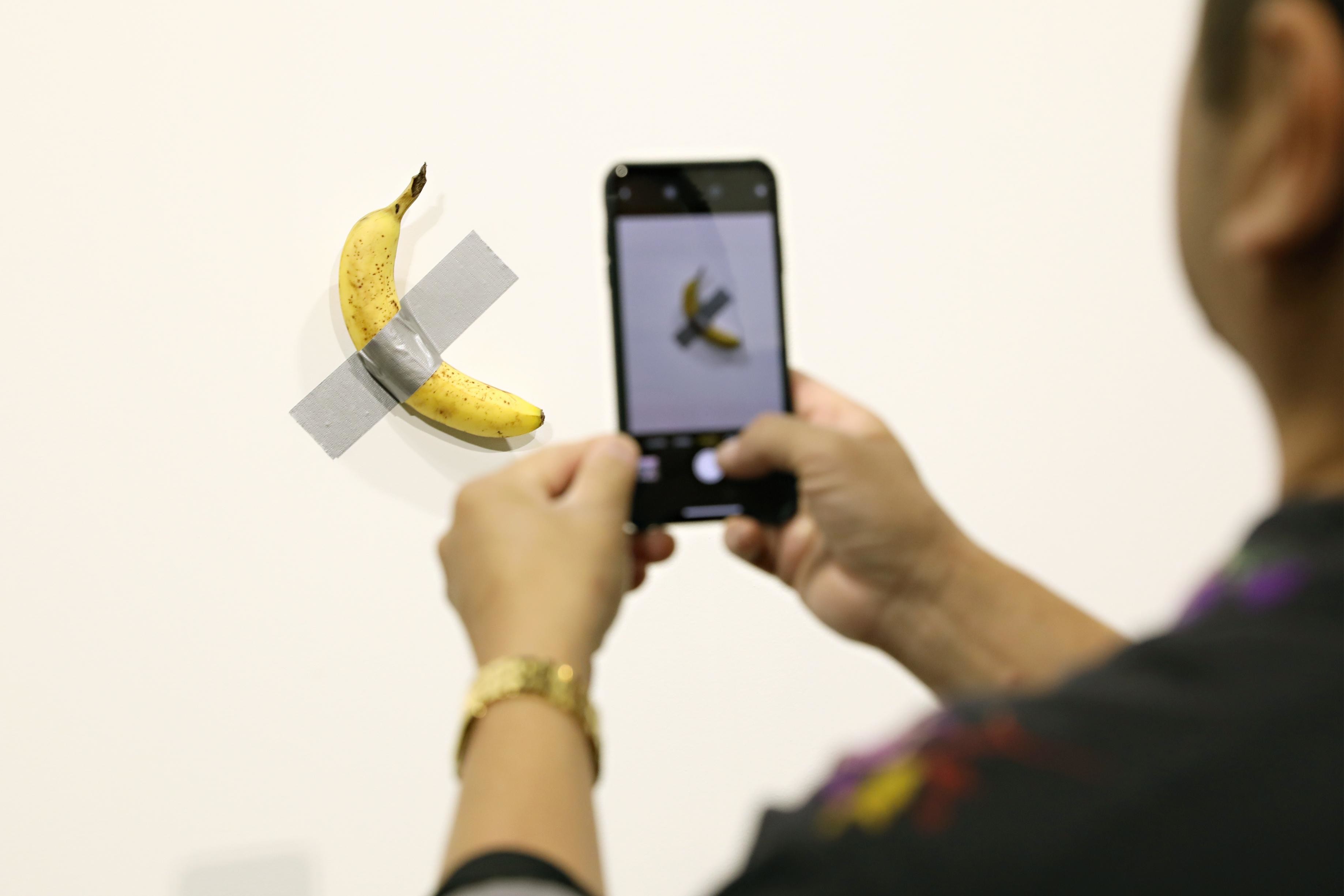 Someone ate a $120,000 banana that an artist had taped to a wall