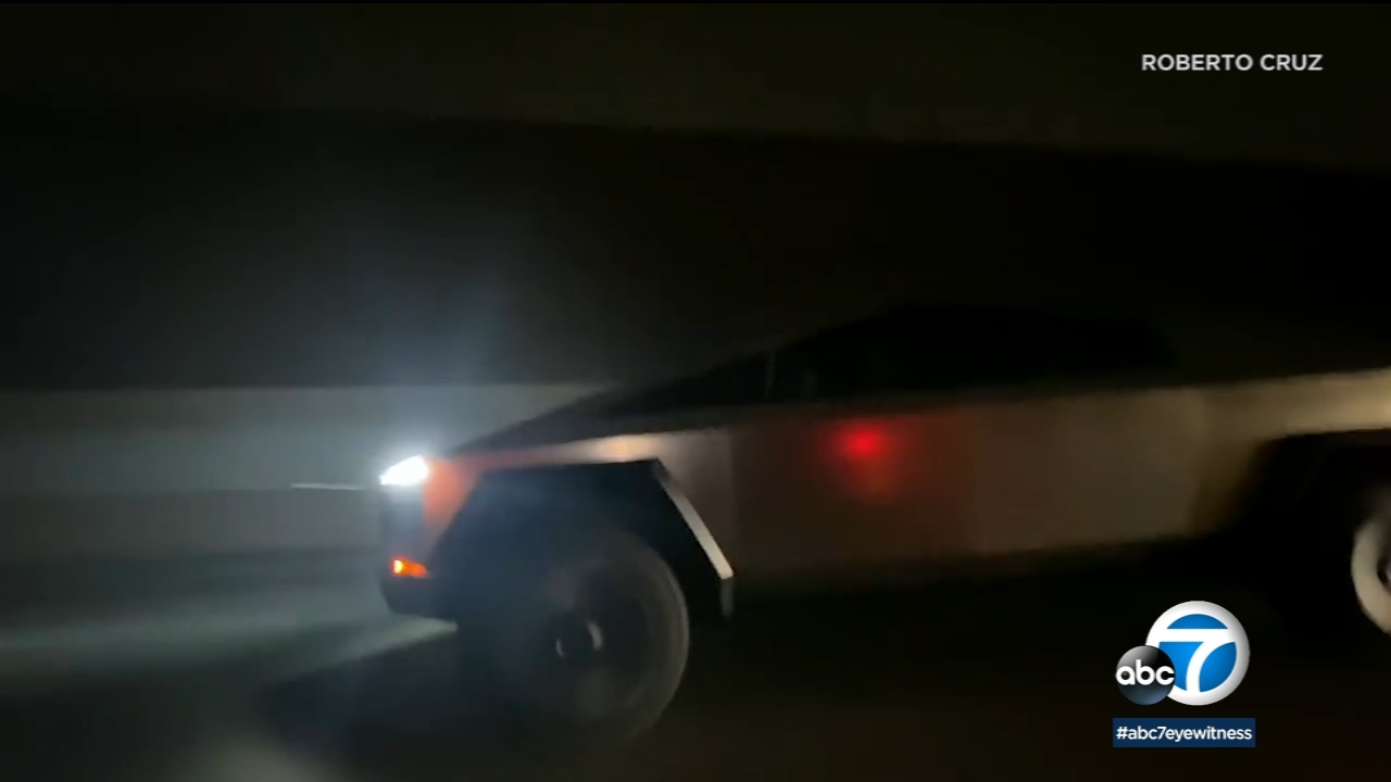Tesla Cybertruck spotted on the 405 Freeway