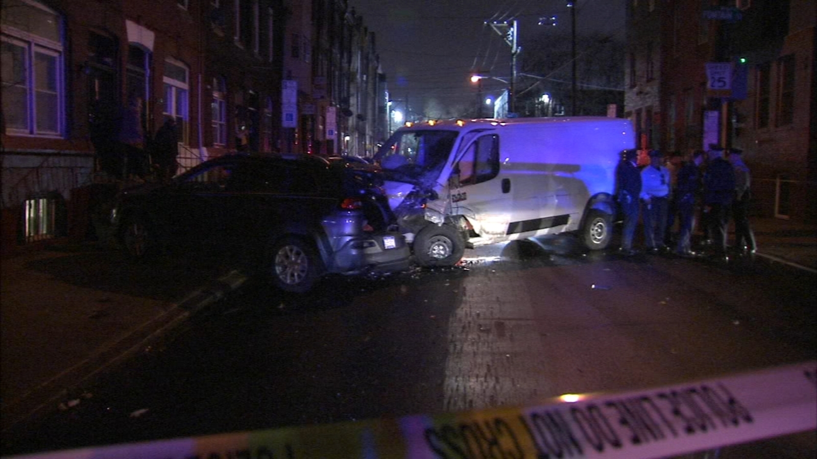 Driver of stolen work van crashes into several cars in North Philadelphia, police say 6abc