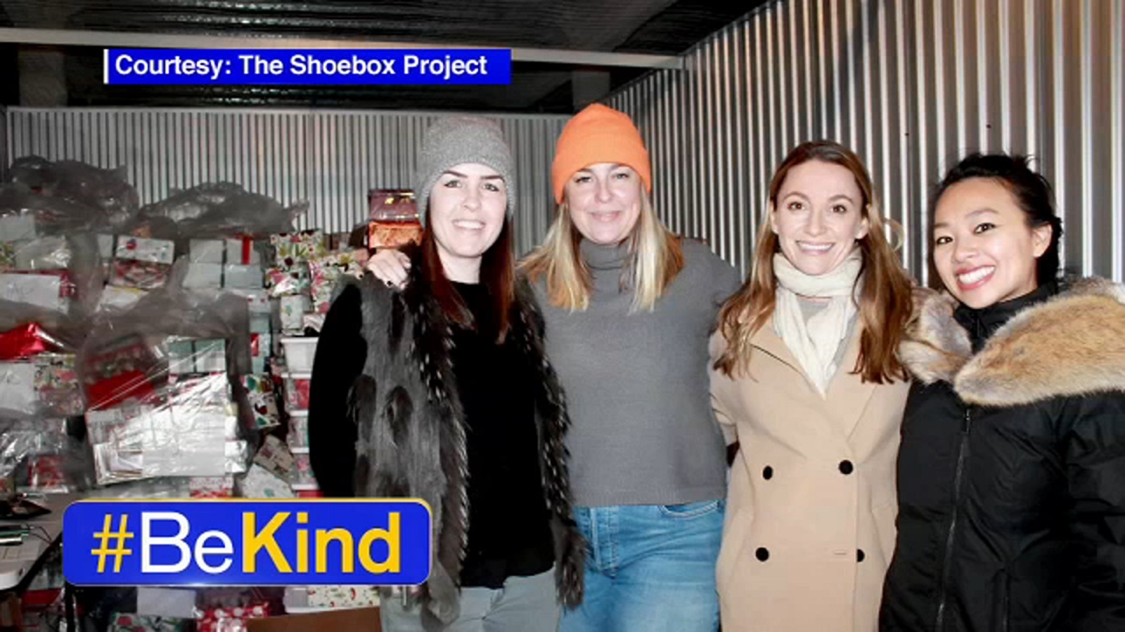 Be Kind Volunteer group The Shoebox Project donates giftfilled shoe