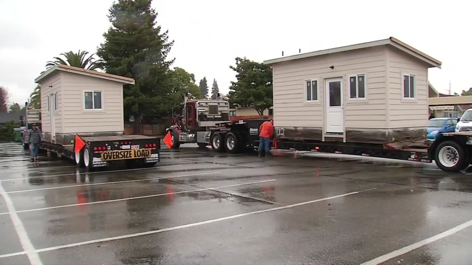 Tiny homes delivered to help homeless in Hayward, Castro Valley ABC7