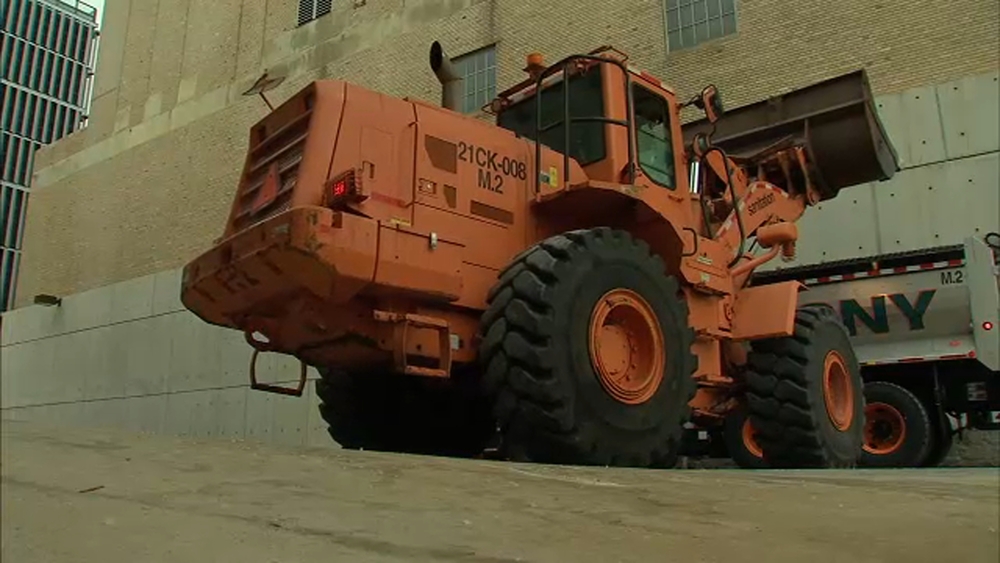 Riding along on snow plow with Department of Sanitation