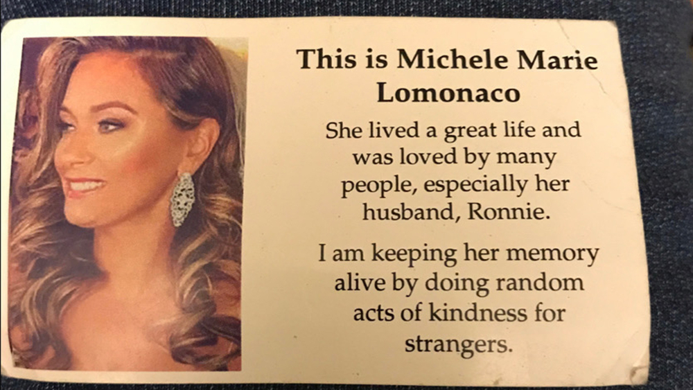 'Michele's Angel' performs random acts of kindness, requests kind messages for widower