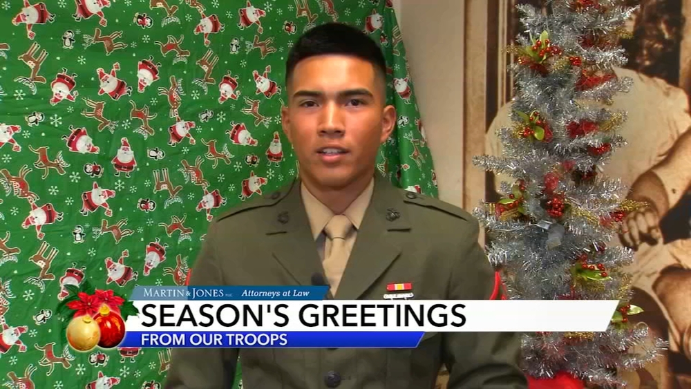 Season's Greetings from Pfc. Delgado
