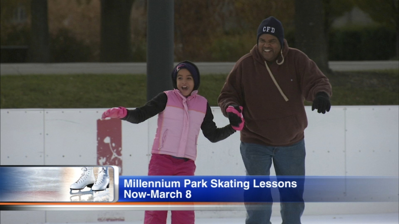 Learn how to ice skate with free lessons at Millennium Park's McCormick