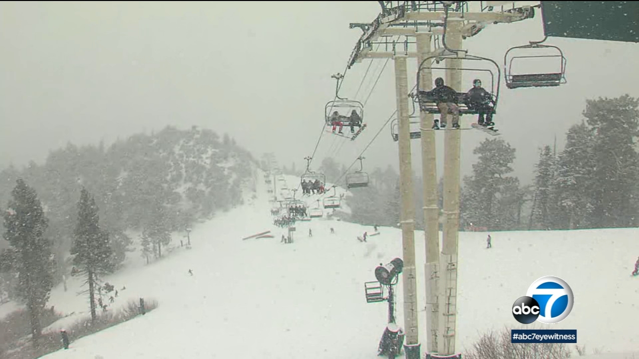 Winter storm blankets SoCal mountain resorts with snow