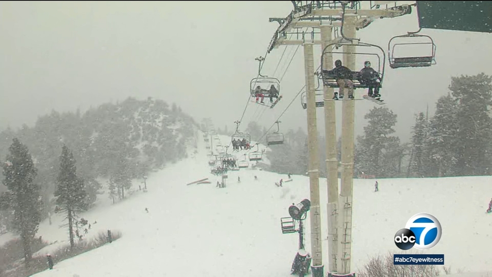 Winter storm blankets SoCal mountain resorts with snow