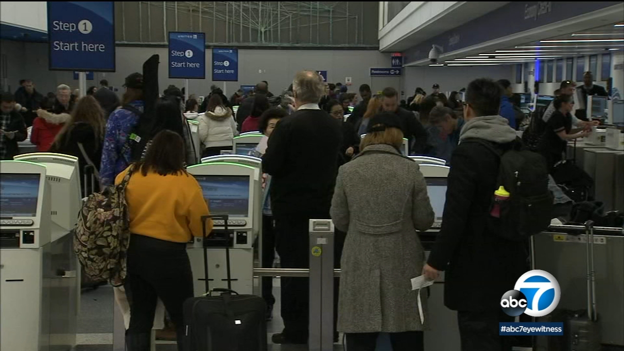 Rain impacts 'super peak' travel day at LAX 