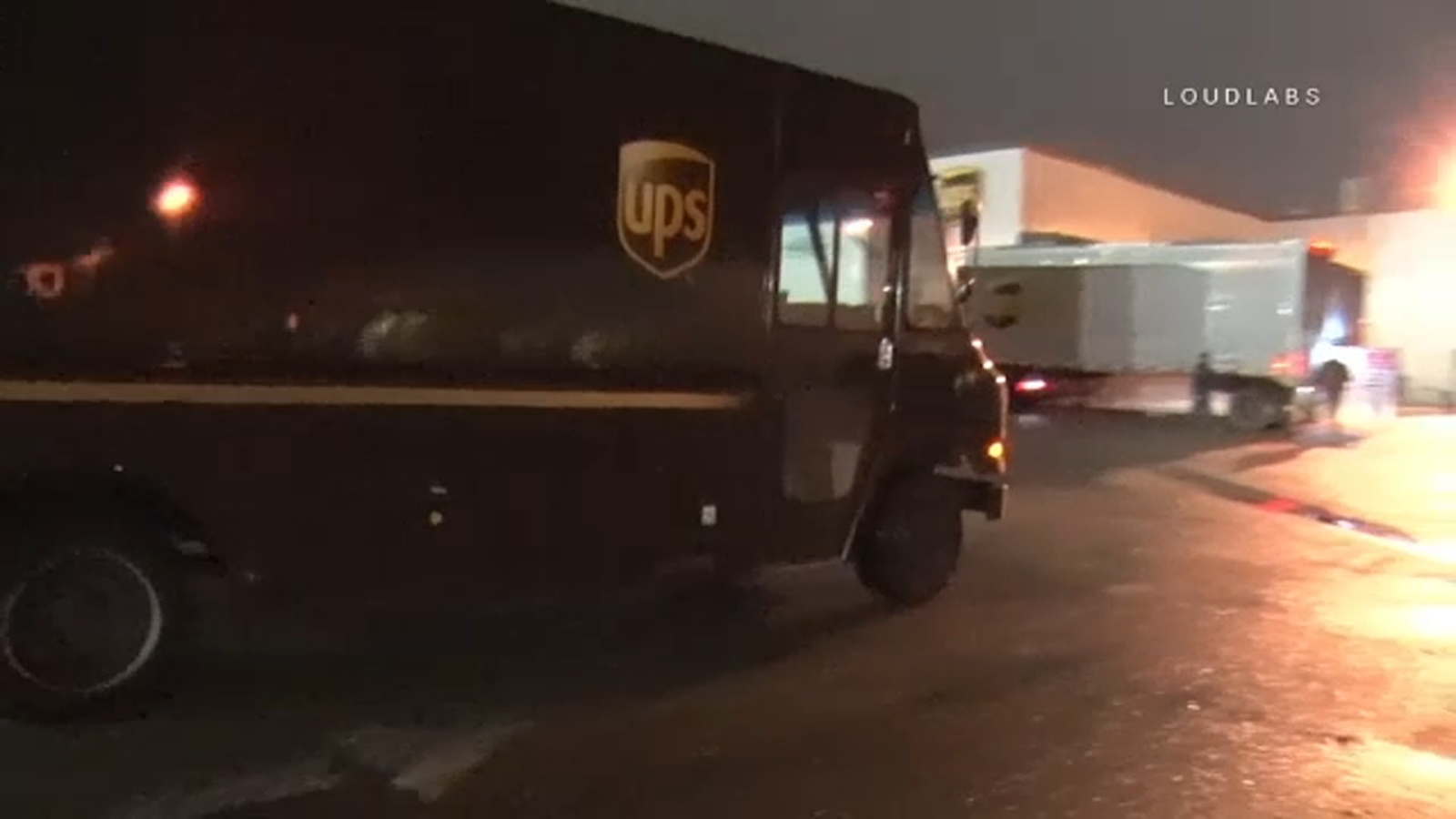 Armed robbery suspects confront UPS employees, steal delivery truck in
