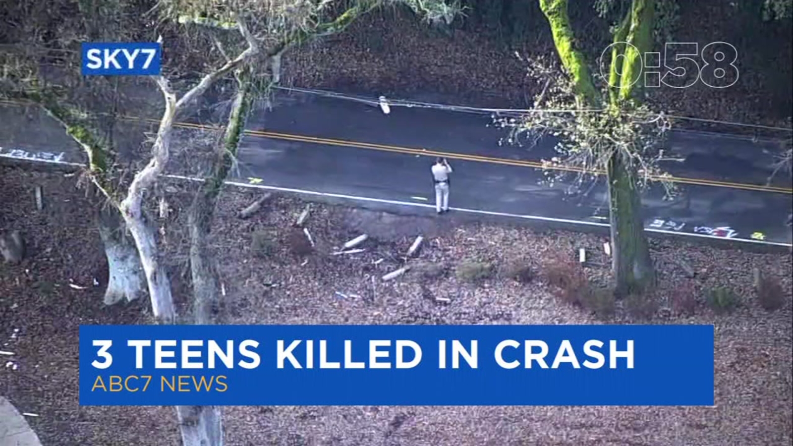 WATCH IN 60 SECONDS 3 teens killed in Christmas night crash, falling