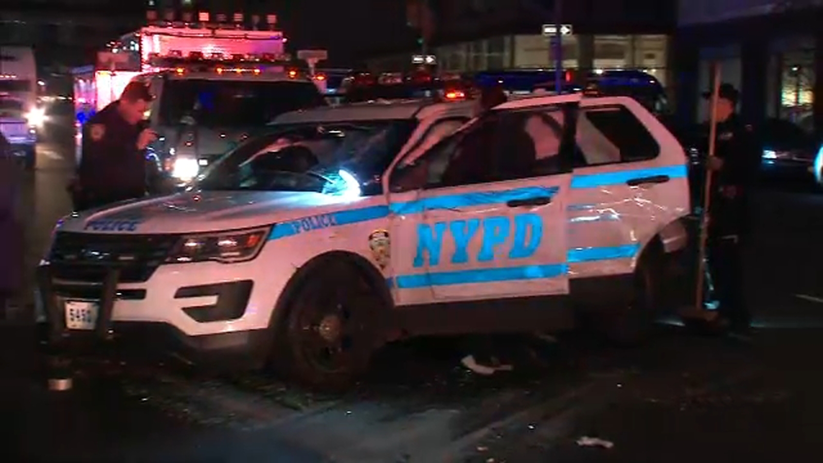 2 NYPD officers hurt in rollover crash in Chelsea section of Manhattan