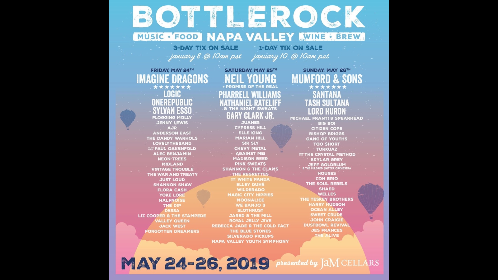 BottleRock Napa Valley 2020 lineup Red Hot Chili Peppers, Dave