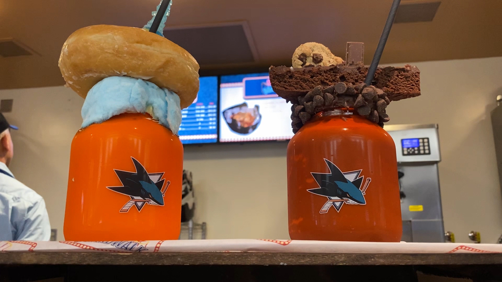 Drink 'over the top' milkshakes only found at SJ Sharks games