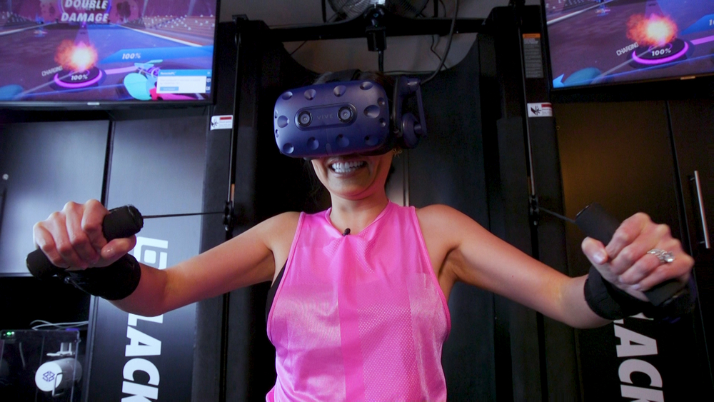 Virtual reality gym transports you to another world