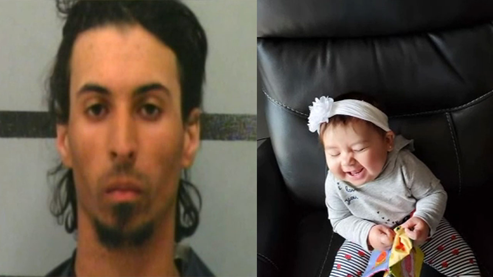 Baby stuffed in backpack, left in car trunk