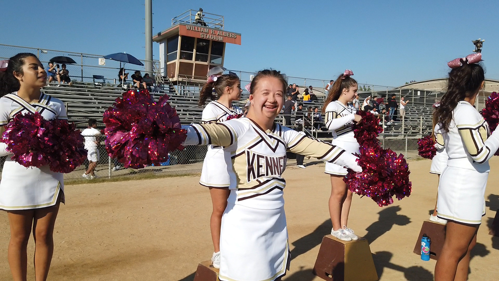 High School Cheerleader with Down Syndrome lets nothing stop her