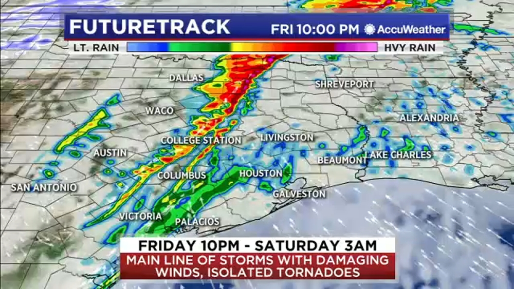 Expect a severe line of thunderstorms tonight