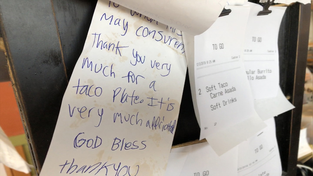 Buy a burrito and someone in need gets a free lunch