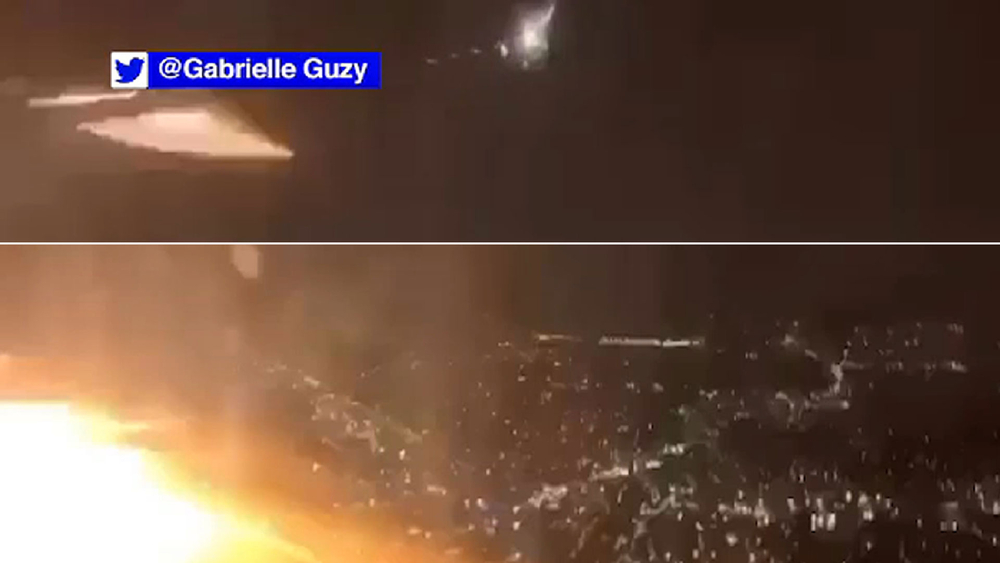 Video: United plane makes emergency landing in New Jersey after engine fire