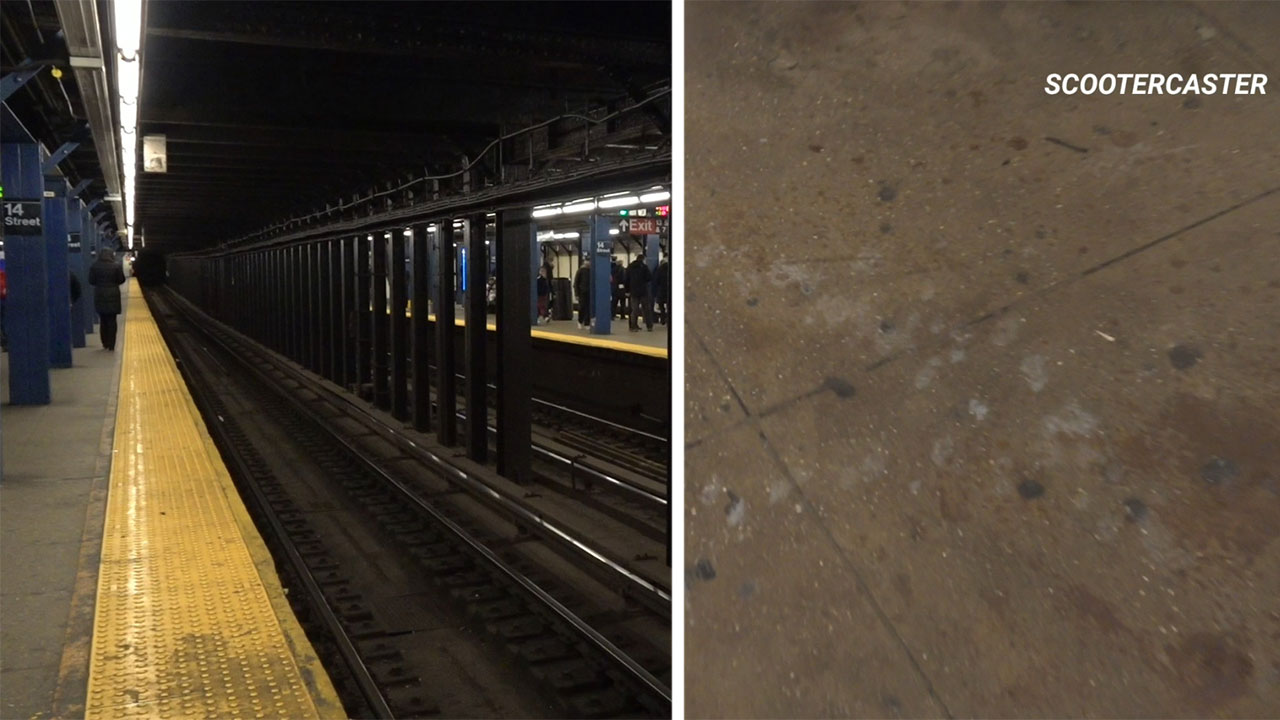 NYPD: Suspect throws bleach in woman's face on Manhattan subway platform