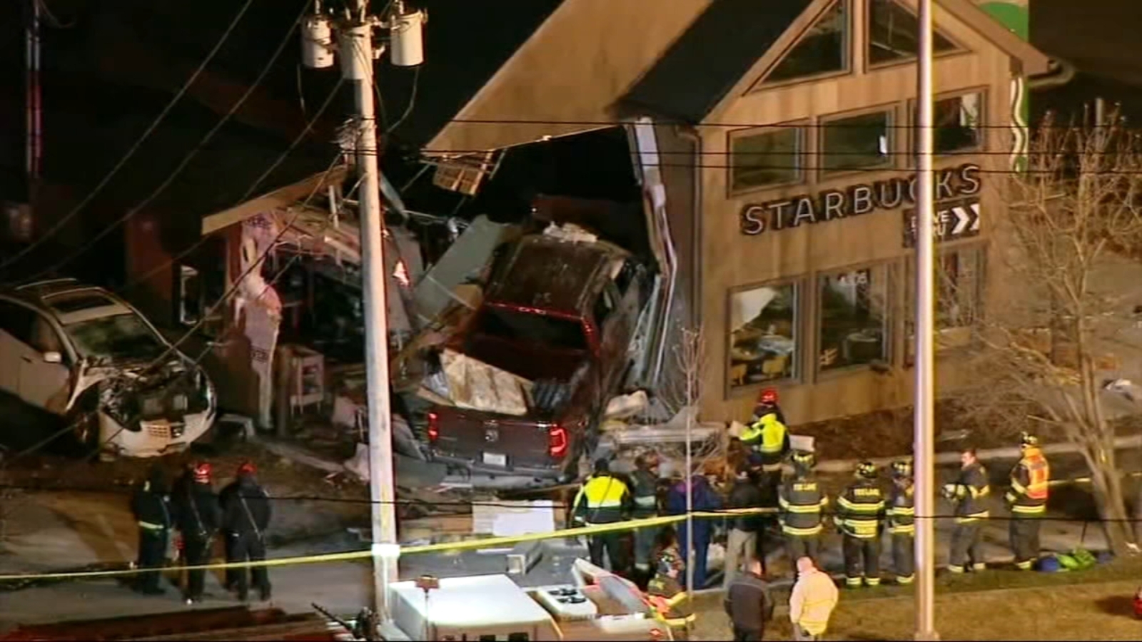 Car Crashes Into Starbucks