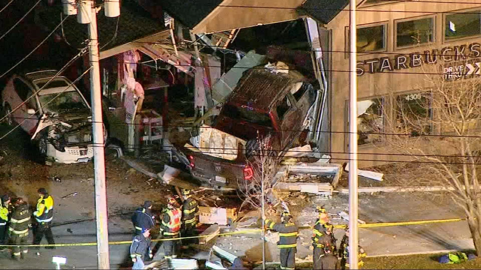 Starbucks crash leaves 5 injured after pickup crashes into McHenry shop