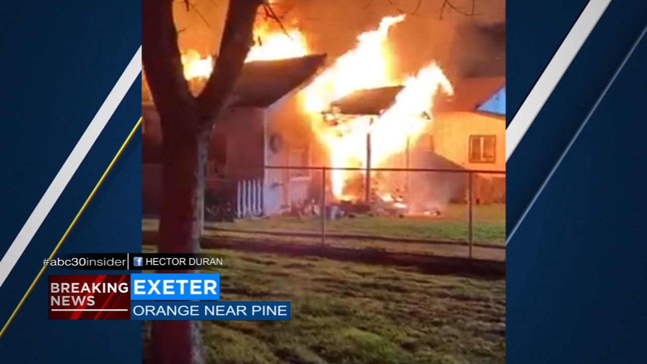 Flames consume Exeter home in overnight fire