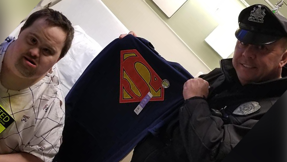 Cop becomes a disabled man's hero after recovering lost items 