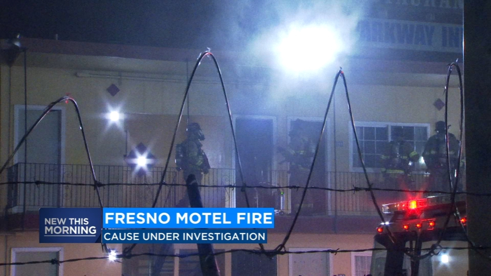 Fire breaks out at vacant motel room in west central Fresno - ABC30 Fresno