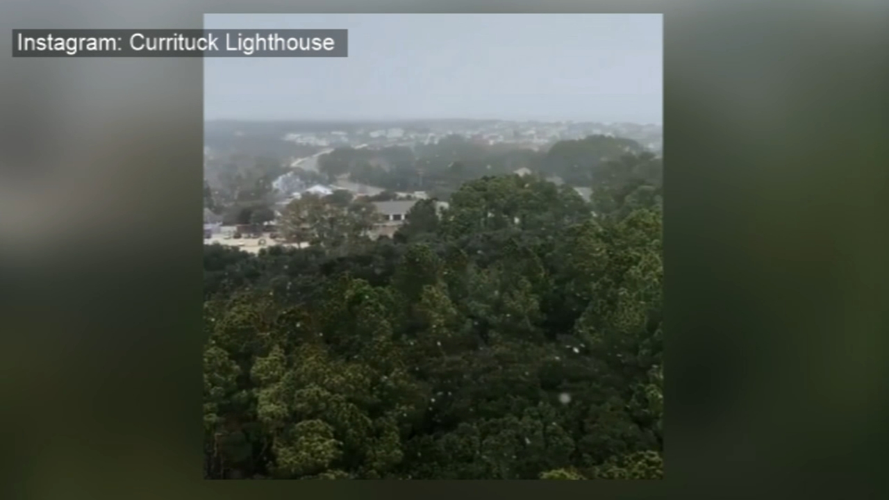 Flurries fall around Outer Banks