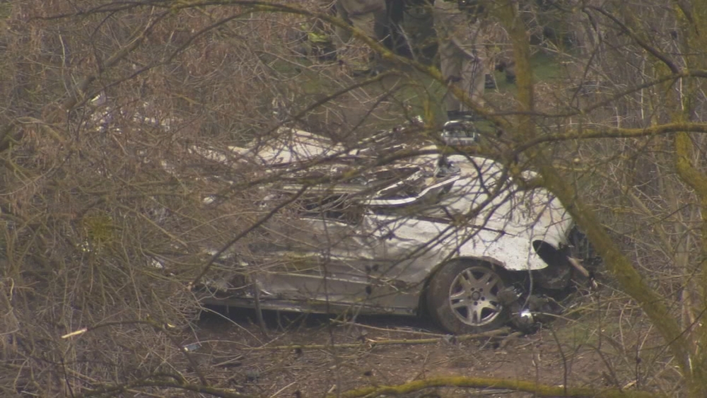 Driver fleeing police dies after car goes airborne over San Joaquin River