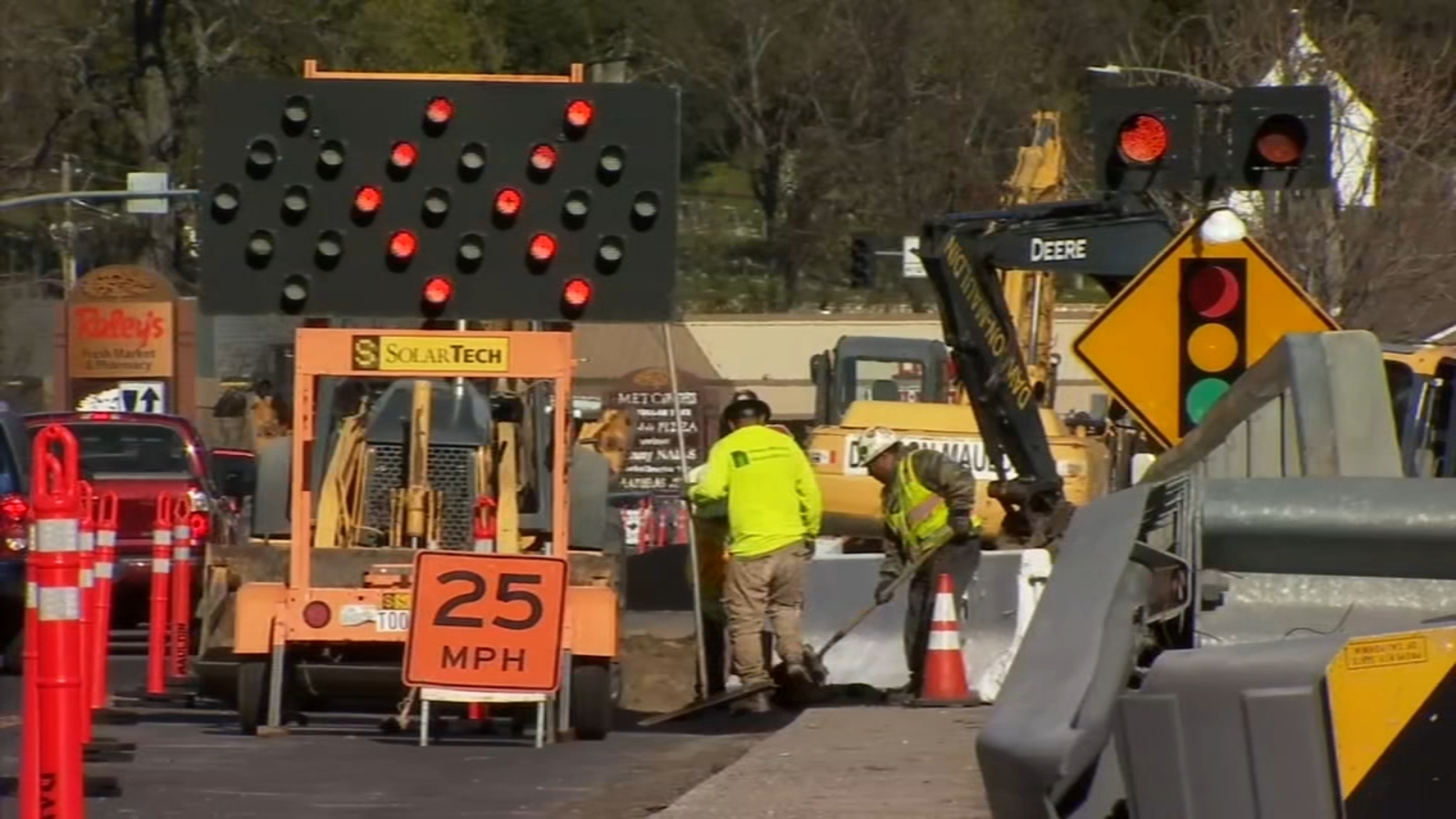 Major sewer line project impacting Oakhurst traffic and businesses