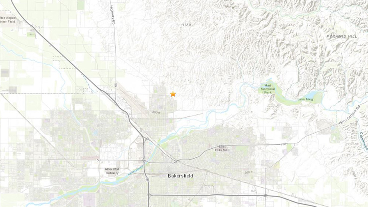 3.3 magnitude earthquake shakes near Bakersfield