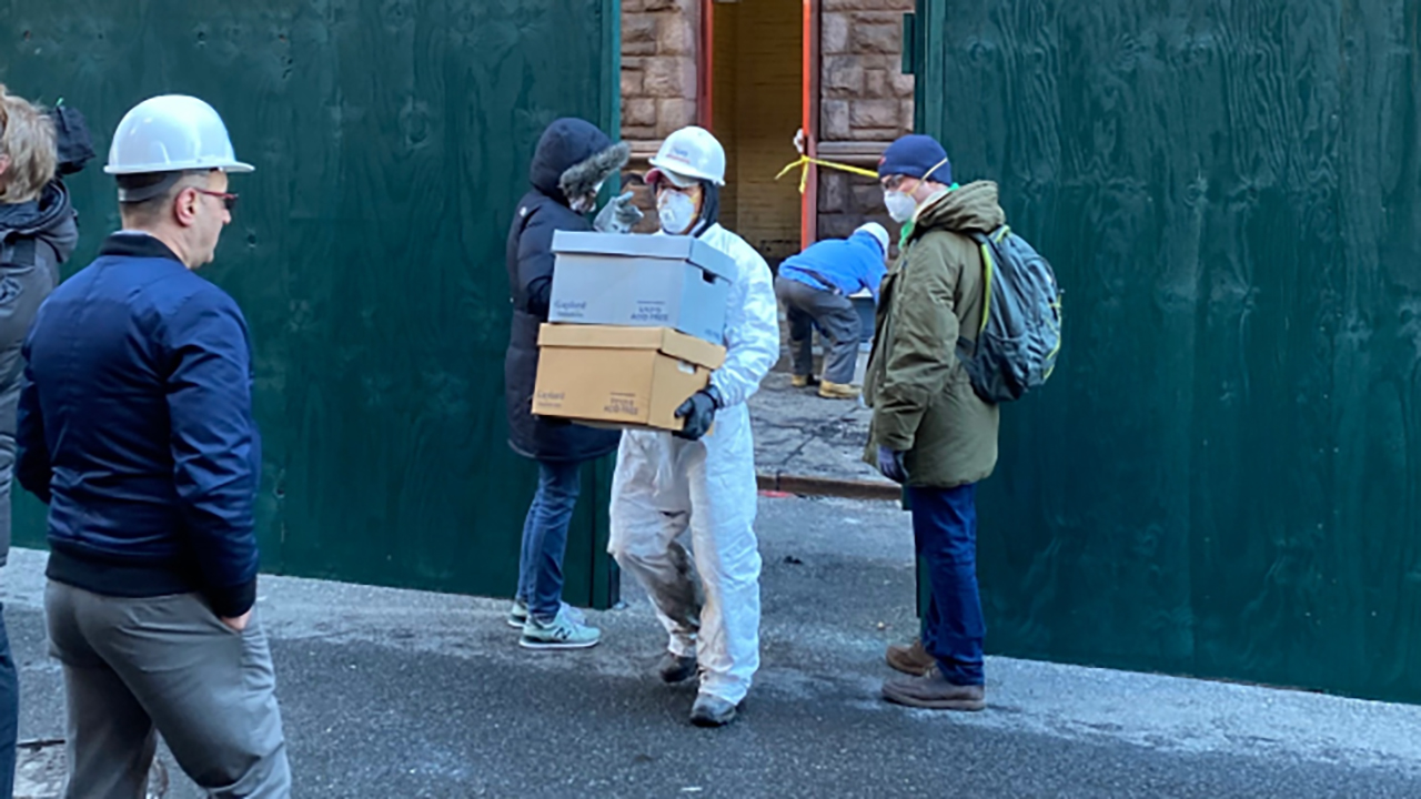 Crews work to save artifacts from fire that gutted historic building in Chinatown