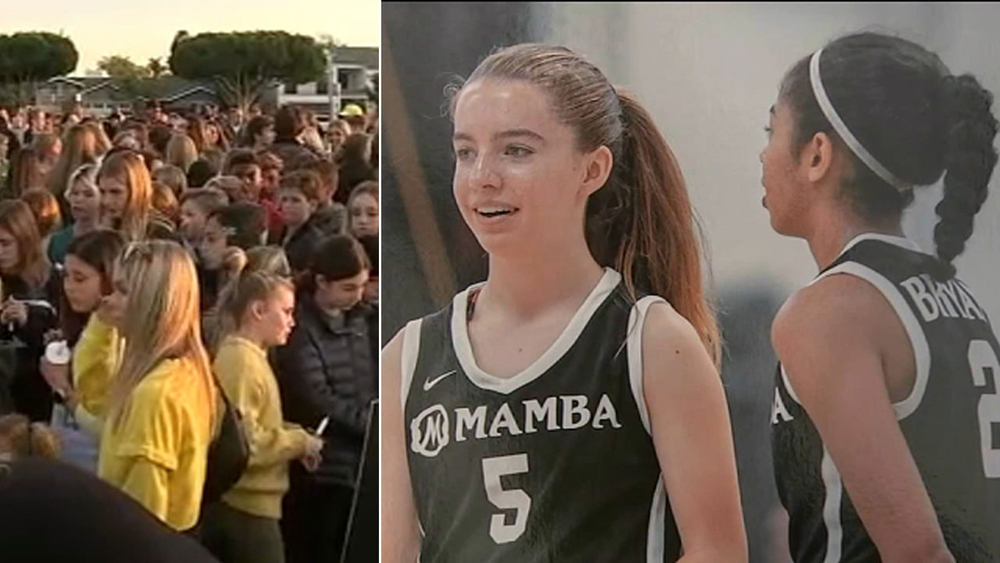 Vigil honors Alyssa Altobelli, 14-year-old killed in helicopter crash with Kobe
