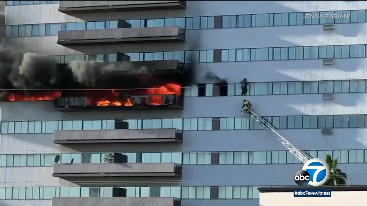 19-year-old man dies after high-rise apartment fire in West Los Angeles