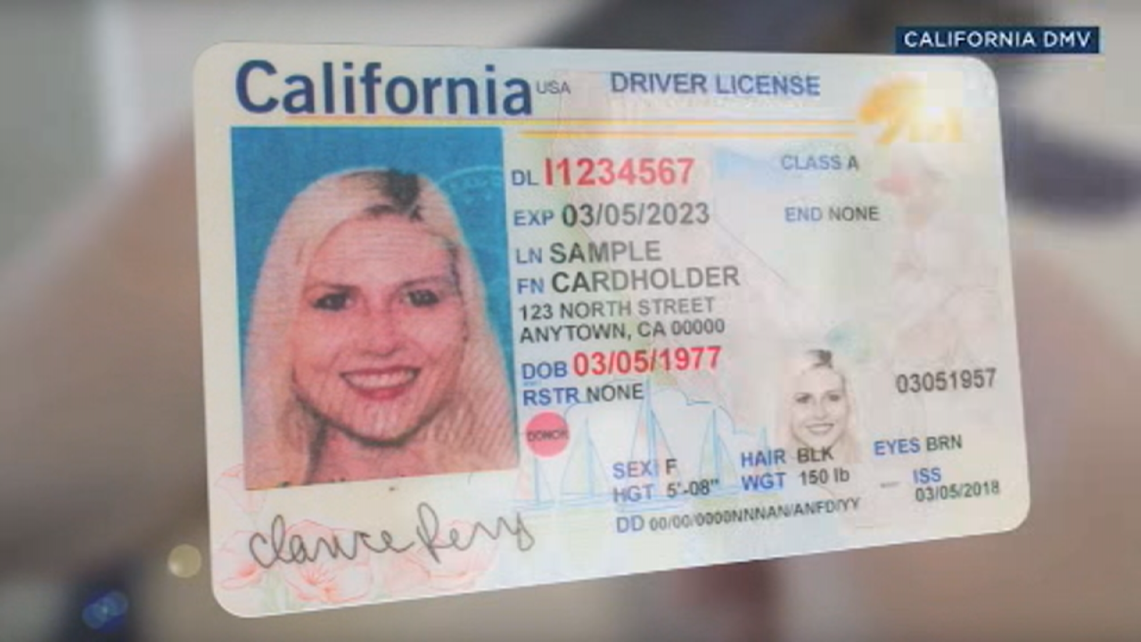 Driver License California 2022