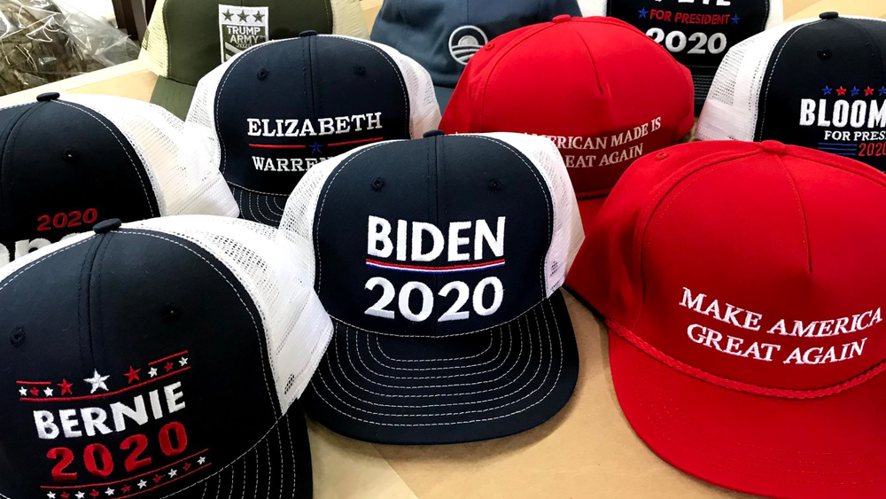 Factory has been manufacturing campaign hats since 1992