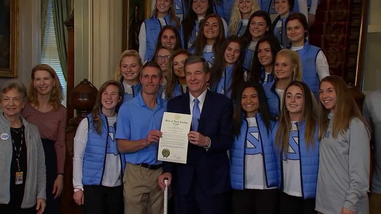 Gov. Cooper welcomes UNC field hockey champions