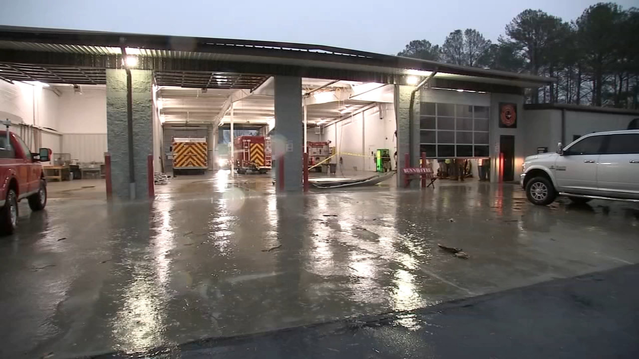 Bunn Rural Fire Department damaged after Thursday storms