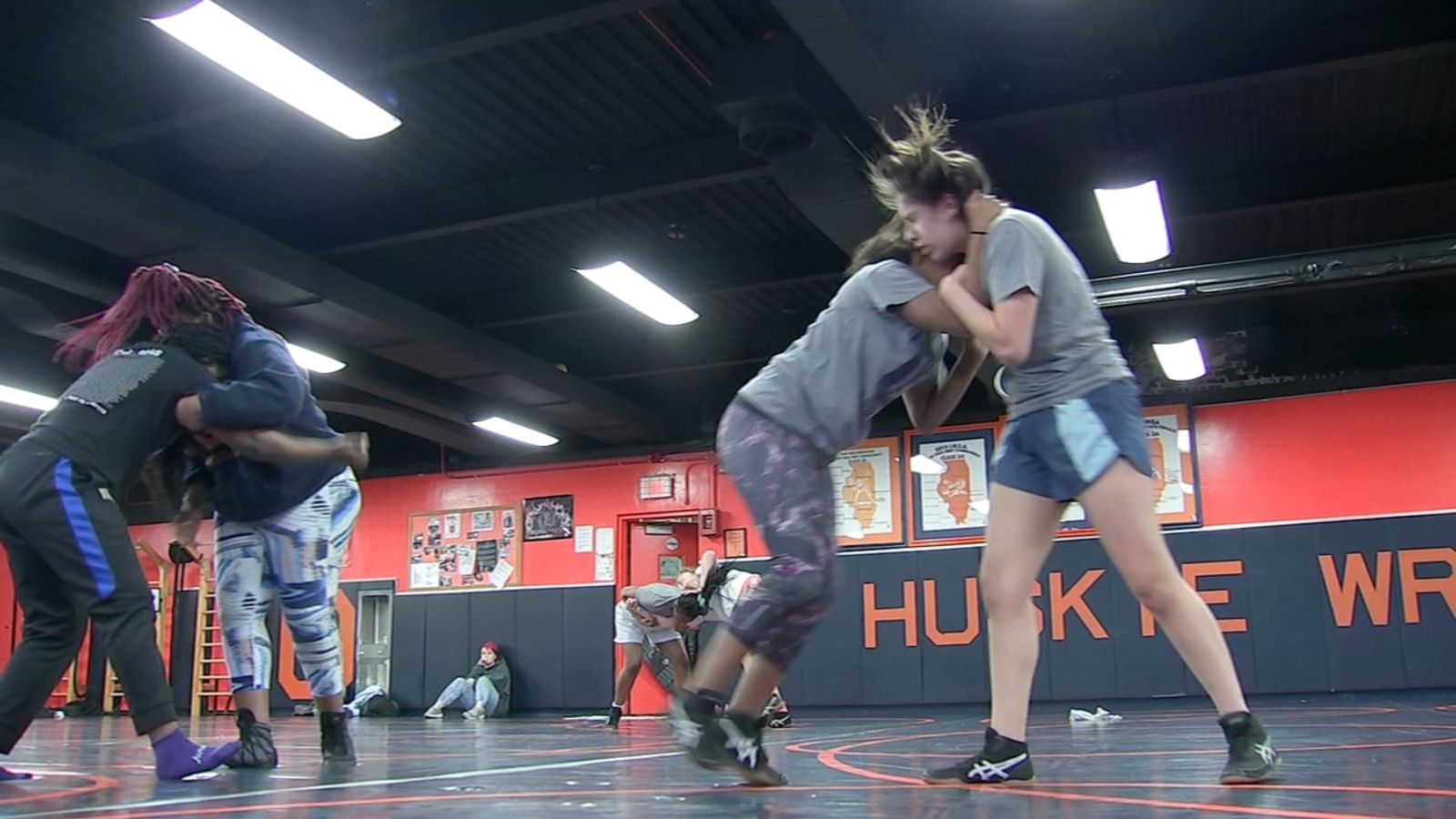 Oak Park and River Forest High School's girls wrestling team takes to