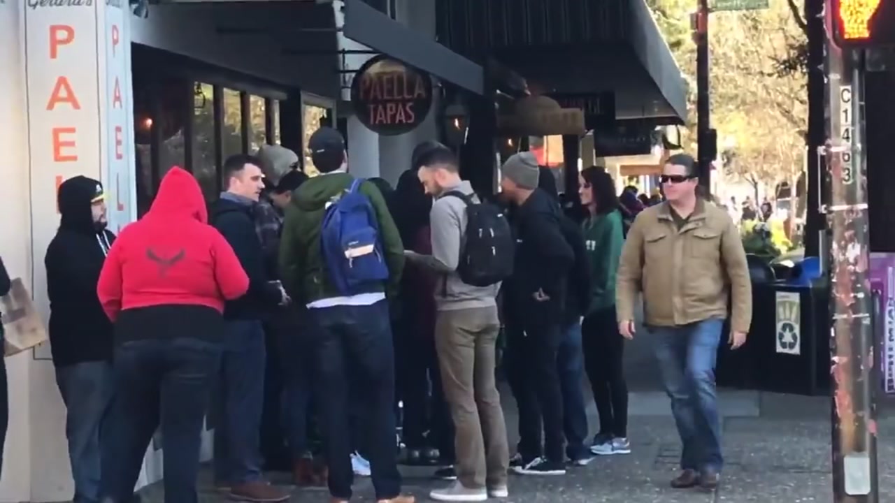 Pliny the Younger fans line up at Russian River Brewing Company in Santa Rosa