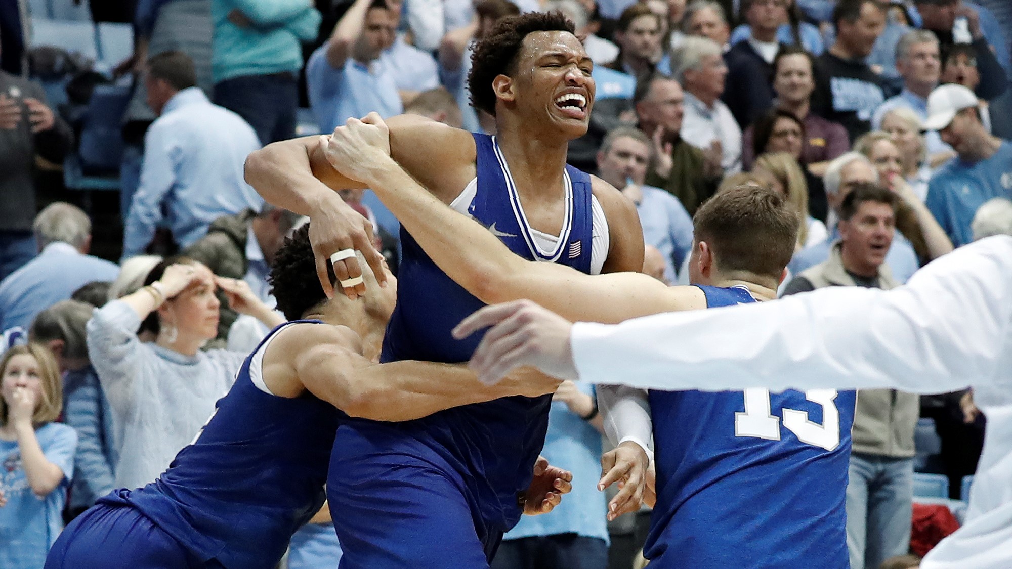 Duke clutches out nail-biting overtime win against Tar Heels in Battle of the Blues, 98-96
