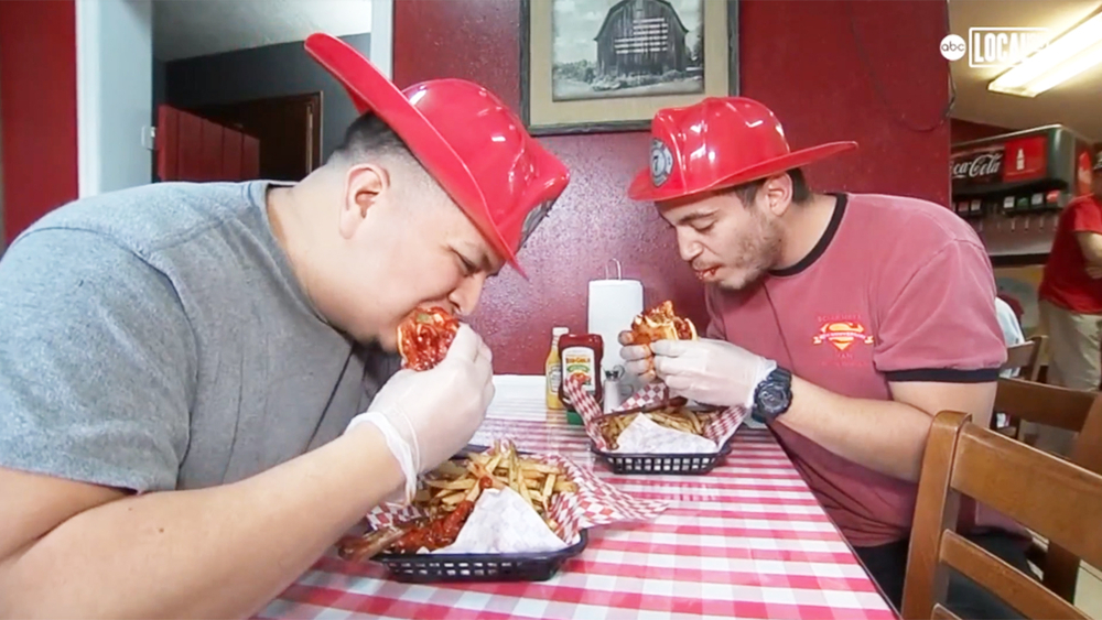 This is known as the hottest burger in Texas!