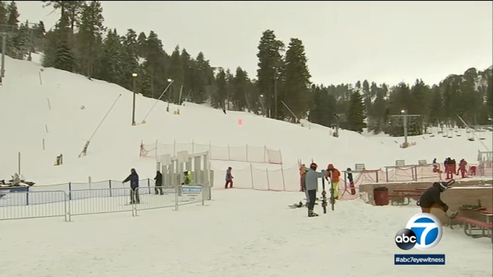 Stormy overnight conditions bring snow to SoCal mountains - ABC7 Los ...